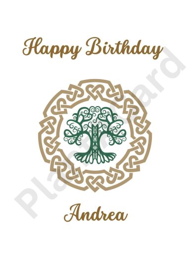 personalised seeded birthday card