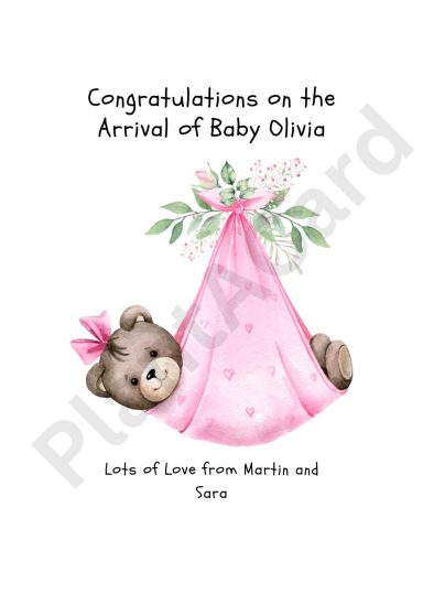 Personalised New Baby Card